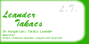 leander takacs business card