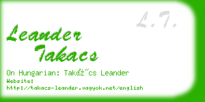 leander takacs business card